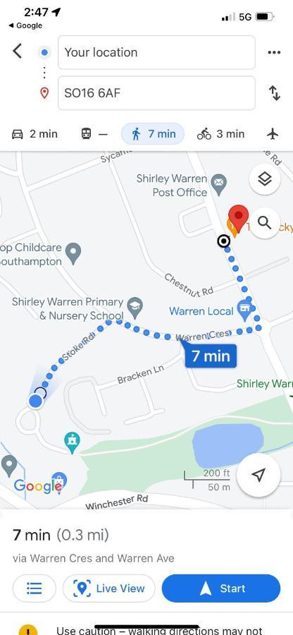 Shirley House 2, Self Catering Guest House, Self Check In, Smart Locks, 10 Min Walk To Southampton General, Aspire And Princess Anne Hospitals, Access To Fully Equipped Kitchen, Excellent Transport Links, Ideal For Longer Stays And Hospital Shifts מראה חיצוני תמונה